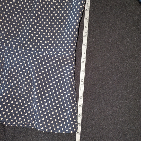 Banana Republic Blue and White Peplum Blouse - Picture 7 of 12